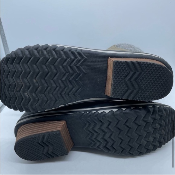 SOREL Slimpak II Women’s Ankle Boots Taupe Grey Suede Black 7.5 Waterproof - Picture 8 of 9